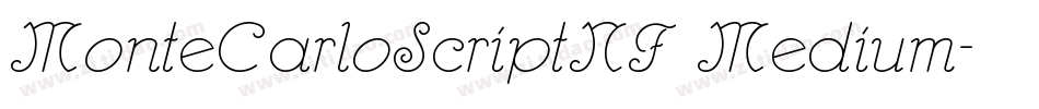 MonteCarloScriptNF Medium字体转换